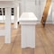 Flash Furniture HERCULES Series 8' x 12" Antique Rustic Solid White Pine Folding Farm Bench with 3 Legs XA-B-96X12-L-WH-GG - alternate 6